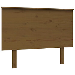 Maison Chic Tête de lit scandinave,Meuble de chambre Marron miel 104x6x82,5 cm Bois massif de pin -MN44589