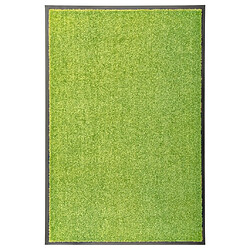 vidaXL Paillasson lavable Vert 60x90 cm