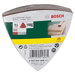 BOSCH 2607019488 LOT DE FEUILLES ABRASIVES POUR PONCEUSE DELTA GRAIN 6