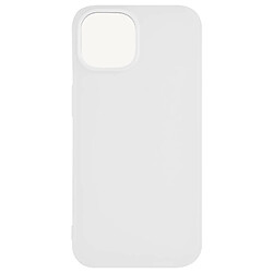 Avizar Coque pour Apple iPhone 15 Silicone Soft Touch Mate Anti-trace blanche