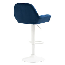 Acheter Non Tabouret de bar Braga velours blanc