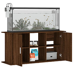 Avis vidaXL Support d'aquarium chêne marron 121x41x58 cm bois d'ingénierie