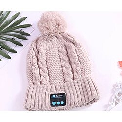 YP Select Bluetooth Beanie Ball Knit Cap Casque sans fil Appelez Music Stereo Bluetooth Hat Music Headset Knit Cap-Jaune