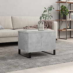 vidaXL Table basse Gris béton 60x44,5x45 cm Bois d'ingénierie