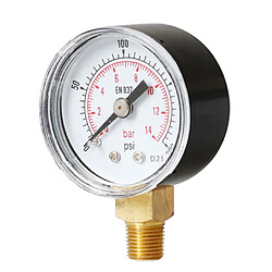 Avis Pression 0-200PSI 0-14Bar Dial Jauge de Pression D'air Hydraulique Pneumatique