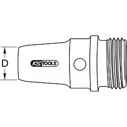 KS TOOLS 129.0103 Outils à poinçonner avec filetage