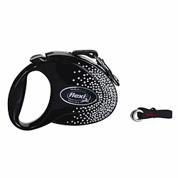 Laisse pour Chien Flexi Glam Splash 5 m Noir