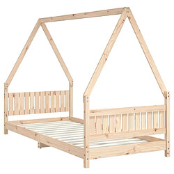 Avis Maison Chic Lit simple Cadre de lit pour enfants,Lit d'Enfant Moderne 90x200 cm bois de pin massif -MN96998