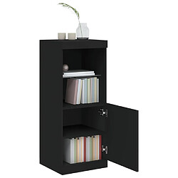 Acheter Maison Chic Commode Buffet - Meuble de rangement avec lumières LED noir 41x37x100 cm -GKD67352