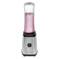 Smoothie Blender, Mélangeur Personnel avec 2 Bouteilles de 600 ml, sans BPA, 250, Argent, Proficook, SM 1078