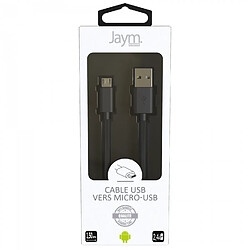 Acheter Jaym Câble USB vers Micro-USB 2.4A - 1,5 mètres - Collection POP - Noir