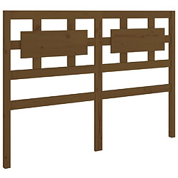 vidaXL Tête de lit Marron miel 145,5x4x100 cm Bois massif de pin