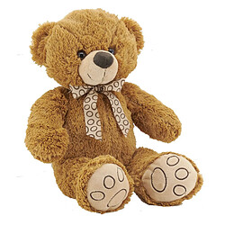 Aubry Gaspard Peluche ours en acrylique brun 30 cm.