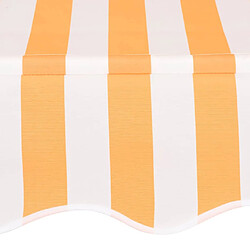 Acheter Maison Chic Store banne | Auvent rétractable de porte | Marquise Brise-soleil manuel 100 cm Rayures oranges et blanches -GKD10693