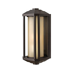 Elstead Lighting Applique murale extérieur Hinkley Aluminium,verre gravé nervuré Bronze