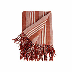 Gift Decor Foulard multi-usages Rayures 235 x 205 cm Blanc Rouge (8 Unités)