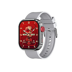 Yonis Montre Connectée Écran Couleur Bluetooth Santé Montre Connectée Écran Couleur 2.01 Pouces Appels Bluetooth Santé Argentée Argent YONIS