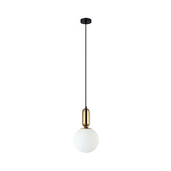 Luminaire Center Suspension Aldeva Verre,Acier Antique Bronze