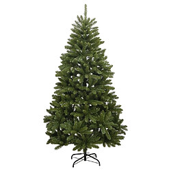 vidaXL Sapin de Noël artificiel à charnières avec support vert 210 cm