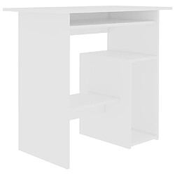 vidaXL Bureau Blanc 80x45x74 cm Bois d’ingénierie