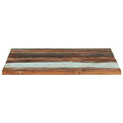 vidaXL Dessus de table carré 80x80 cm 25-27 mm Bois de récupération