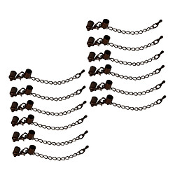 Acheter Chaîne d'extension de collier 12pcs avec fermoirs de homard pour bijoux rétro cuivre