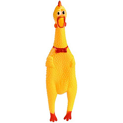 Jouet Healifty Poulet en caoutchouc criantJouet Poulet en caoutchouc jaune couinantNouvelle poule en caoutchouc durable pour animaux de compagnie ou enfants1pcs