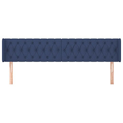 Avis Maison Chic Tête de lit scandinave avec oreilles,meuble de chambre Bleu 183x16x78/88 cm Tissu -MN37065