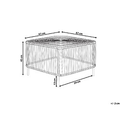 Avis Beliani Table basse CESENATICO Naturel