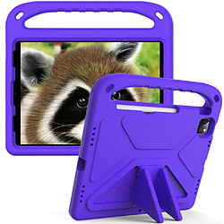 Coque en TPU antichoc, avec béquille violet pour votre Apple iPad Pro 11 pouces (2021)/(2020)/(2018)/iPad Air (2020)