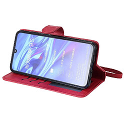 Acheter Wewoo Housse Coque Pour Huawei Honor 10i Étui de protection à rabat horizontal de couleur unie avec support et fentes cartes et portefeuille et cadre photo et lanière rouge