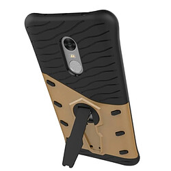 Wewoo Coque renforcée or pour Xiaomi Redmi Note 4 Résistant aux chocs 360 degrés Spin Tough Armure TPU + PC combinaison étui avec support pas cher