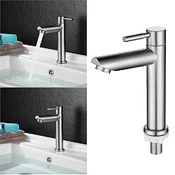 Avis Universal Robinet inox eau froide simple robinet lavabo robinet lavabo argent