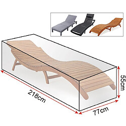 Helloshop26 Housse de mobilier de jardin pour chaise longue étanche transparente 19_0000973