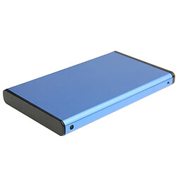 Wewoo Boîtier disque dur bleu externe HDD SATA à haute vitesse de 2,5 pouces, prise en charge USB 3.0