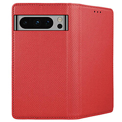 Acheter Htdmobiles Housse pour Google Pixel 8 Pro 5G - etui coque pochette portefeuille + film ecran - ROUGE MAGNET