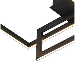 Acheter Inspired Plafonnier Rectangulaire, LED 48W, 3000K, 3840lm, IP20, Noir Mat, 3 ans de Garantie