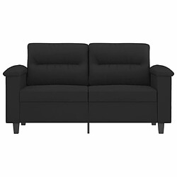 Avis Maison Chic Canapé à 2 places,Sofa de Salon,Canapé droit Noir 120 cm Tissu microfibre -GKD751123