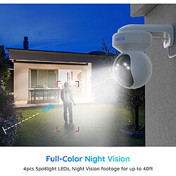 Acheter REOLINK 5MP Caméra Surveillance Extérieure WiFi PTZ - E1 Outdoor-V3 - Caméra IP avec Zoom Optique 3X Détection Personne/Véhicule Suivi Automatique Vision Nocturne en Couleur