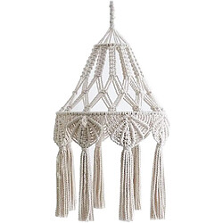 Universal Playboy Lantern Lantern Cotton Cotton Corde Stratique Suster Flux Shadow Handmade Tricoted Chandelier Couverture Décoration Salon Chambre Room -Beige