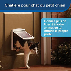 Acheter Chatiere pour Chien Chatieres pour Chat Facile à Installer Verrouillable Porte pour Animaux de Compagnie (S,19.7*19*2cm)