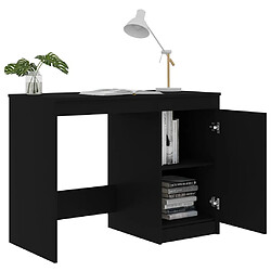 Acheter Helloshop26 Bureau table poste de travail meuble d'ordinateur informatique étude 100 x 50 x 76 cm bois d’ingénierie noir 02_0023888