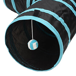 Wewoo Jouet pour Animaux Pliable 3 sorties exercice tunnel de chat avec une balle suspendue pas cher