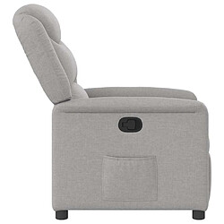 Avis vidaXL Fauteuil inclinable gris nuage tissu