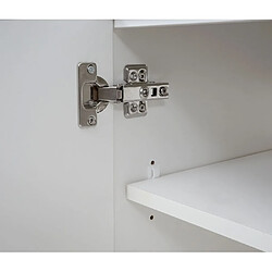 Acheter Mendler Lavabo + meuble sous évier HWC-D16, meuble sous vasque, poli miroir 90cm ~ blanc