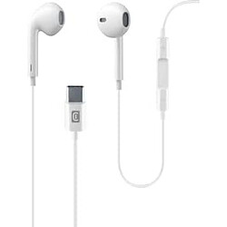 Cellular Line Cellularline Usb Type C Écouteurs stéréo filaires avec microphone blanc