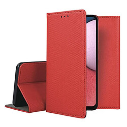 Acheter Htdmobiles Housse etui portefeuille avec coque interieure en silicone pour Motorola Moto G04 / G04s / G24 / G24 Power / E14 + film ecran - ROUGE MAGNET