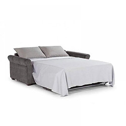 Acheter Inside 75 Canapé lit 3 places ROMANTICO convertible EXPRESS sommier lattes 140 cm polyuréthane noir matelas 16 cm