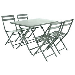 Hesperide Table pliante rectangulaire Greensboro - 4 Places - Vert Olive