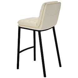 Acheter Non Tabouret de bar Dundalk simili cuir noir